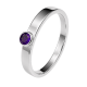 CaraLuna Amethyst Ring – 925 Silber – massiv – Handmade – trente.de