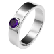 CaraLuna Amethyst Ring – 925 Silber – massiv – Handmade – trente.de