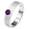 Cara • Luna Ring mit Amethyst - Ringbreite 6mm -...