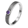 Cara • Luna Ring mit Amethyst - Ringbreite 5mm -...