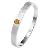 Cara • Luna Ring mit Citrin - Ringbreite 4mm - 925er...