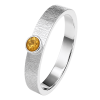 Cara • Luna Ring mit Citrin - Ringbreite 5mm - 925er...