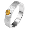 Cara • Luna Ring mit Citrin - Ringbreite 6mm - 925er...