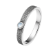Cara • Luna Ring mit Mondstein - Ringbreite 4mm - 925er Sterlingsilber