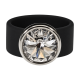 Ring Belt Kautschuk Silber plated . Crystal Crystal (S)