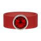 Ring Belt Kautschuk Silber plated . Crystal Lt. Siam