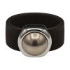 Ring Belt Kautschuk Silber plated . Perle Bronze