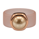 Ring Belt Kautschuk Rosegold . Perle Vintage Gold