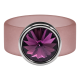 Ring Belt Kautschuk Silber plated . Amethyst