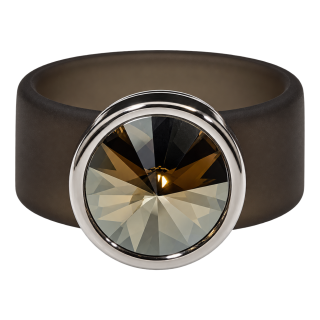 Ring Belt Kautschuk Silber plated . Bronze Shade