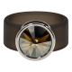 Ring Belt Kautschuk Silber plated . Bronze Shade