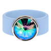 Ring Belt Kautschuk Silber plated . Paradise Shine