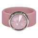 Ring Belt Kautschuk Silber plated . Powder Rose