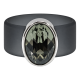 Ring Belt Kautschuk Silber plated . Black Diamond