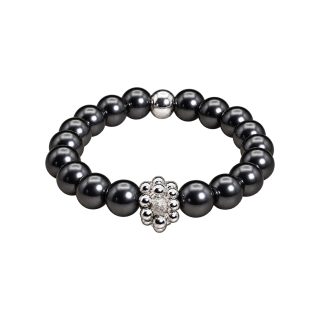 Feengleich Perlenring Black Pearl Traube 925er Sterlingsilber