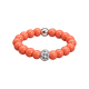 Feengleich Perlenring Coral Pavé-Kugel