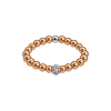 Feengleich Perlenring Bronze Traube 925er Sterlingsilber