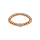 Feengleich Perlenring Bronze Traube 925er Sterlingsilber