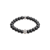 Feengleich Perlenring Black Pearl mit Pave-Kugel und...
