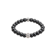 Feengleich Perlenring Black Pearl Pavé-Kugel
