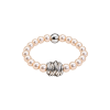 Feengleich Perlenring White Pearl Knoten 925er...