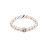 Feengleich Perlenring White Pearl Traube 925er...