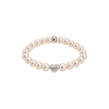 Feengleich Perlenring White Pearl Herz 925er Sterlingsilber