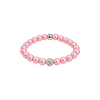 Feengleich Perlenring Rose Pavé-Kugel