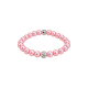Feengleich Perlenring Rose Pavé-Kugel