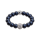Feengleich Perlenring Night Blue Pavé-Kugel