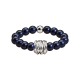 Feengleich Perlenring Night Blue Knoten 925er Sterlingsilber