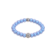 Feengleich Perlenring Iris Light Blue mit Schmuckelement Pavé-Kugel