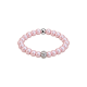 Feengleich Perlenring Dreamy Rose mit Pave-Kugel und Kugel in 925er Sterlingsilber