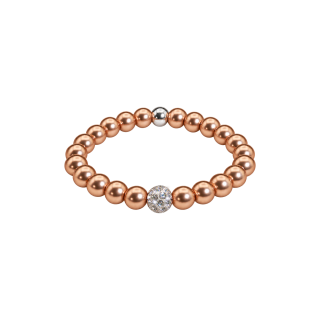 Feengleich Perlenring Bronze mit Schmuckelement Pave in 925er Sterlingsilber