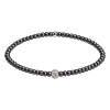Feengleich Perlenarmband Black Pearl mit Pave-Kugel und...