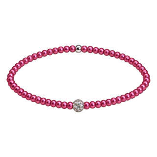Feengleich Perlenarmband Mulberry Pave 925er Sterlingsilber