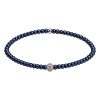 Feengleich Perlenarmband Night Blue mit Pave-Kugel und...