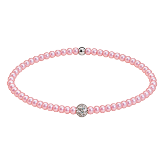 Feengleich Perlenarmband Rosaline Pave 925er Sterlingsilber