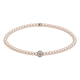 Feengleich Perlenarmband White Pearl Pave 925er Sterlingsilber