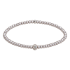 Feengleich Perlenarmband Light Grey Pave 925er...