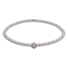 Feengleich Perlenarmband Light Grey mit Traube und Kugel...