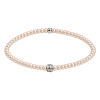 Feengleich Perlenarmband White Pearl Knoten 925er...