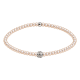 Feengleich Perlenarmband White Pearl Knoten 925er Sterlingsilber