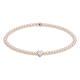 Feengleich Perlenarmband White Pearl Herz 925er Sterlingsilber