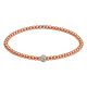 Feengleich Perlenarmband Bronze Pave 925er Sterlingsilber