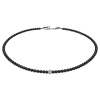Feengleich Perlencollier Black Pearl mit Pave-Kugel