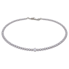 Feengleich Perlencollier Dove Gray mit Pave-Kugel