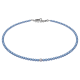 Feengleich Perlencollier Iris Light Blue Pave mit Pave-Kugel