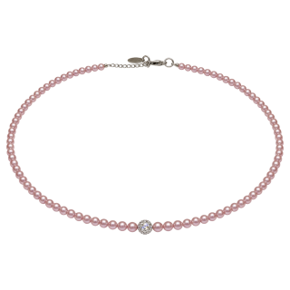 Feengleich Perlencollier Rosaline mit Pave-Kugel