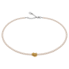 Feengleich Perlencollier White Pearl mit Knoten aus...